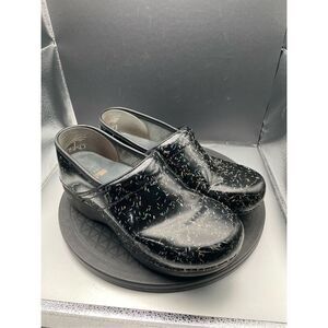 Dansko XP 2.0 Rainbow Sprinkles Confetti Clogs Womens Size 38 EU / 8 US Black